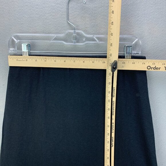 Talbots Skirt Womens Small Petite‎ Black Pull On Knit Embroidered Stretch - Picture 7 of 11